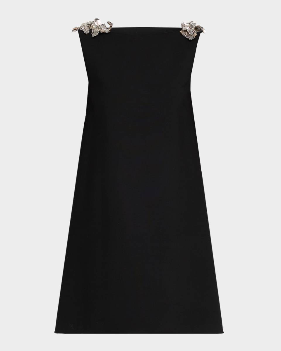 Sleeveless Low-Back Mini Cocktail Dress